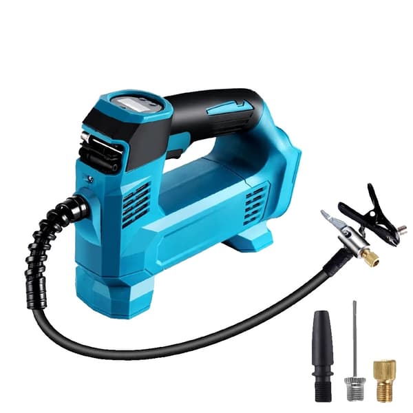 Trådlös elektrisk luftpump, bärbar, LED-ljus