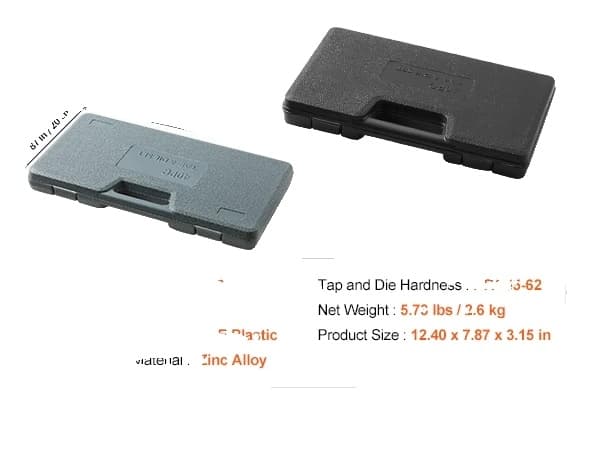 Kierre- ja kierteenleikkaussarja, metrinen tai SAE-standardi, laakeriteräs, 116 kpl SAE-metriikkaa 80 PCs SAE Metric