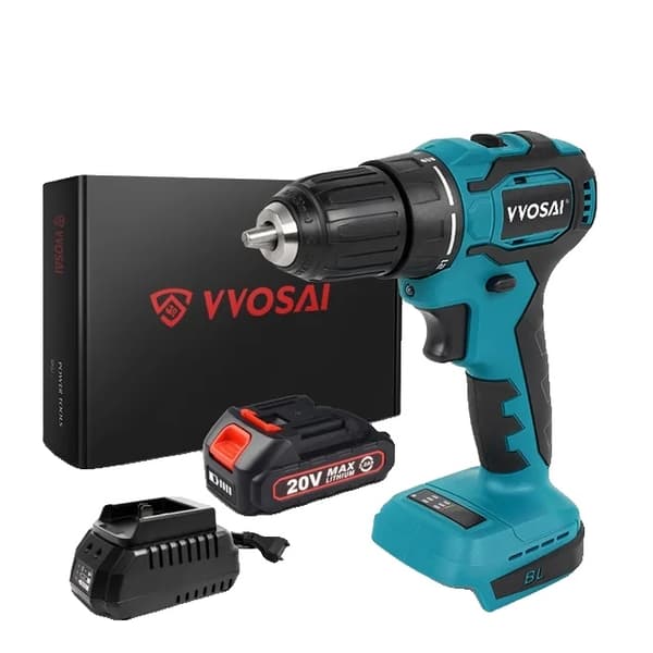 Elektrisk borr, borstlös motor, 21+1 vridmoment, WS-MD10-C2