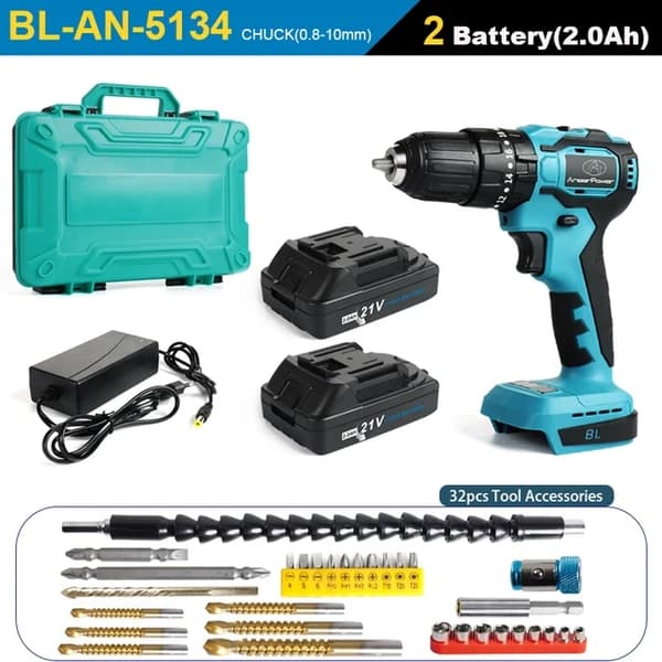 Trådlös Slagborr, 21V, Borstlös Elektrisk, DLZH4AH1D