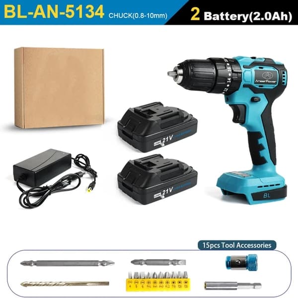 Trådlös Slagborr, 21V, Borstlös Elektrisk, DLZH4AH1D