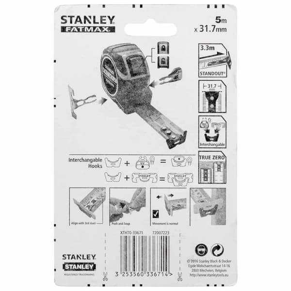 Stanley Målebånd Fatmax Pro Autolock 5 M
