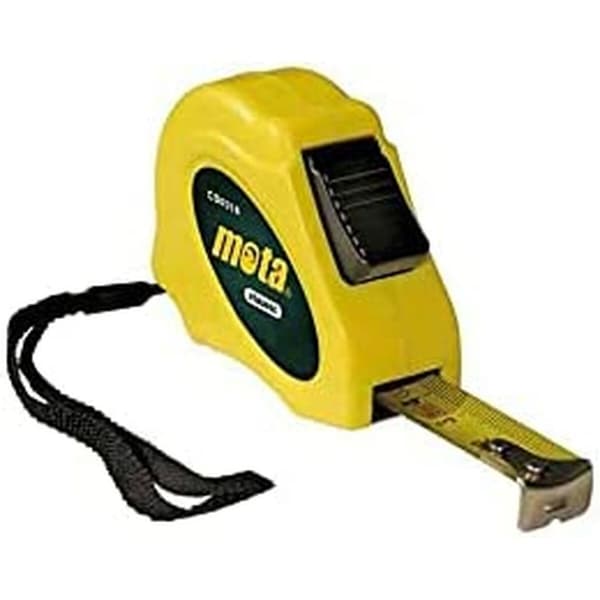 Målebånd Mota 0.2 Med bremser ABS - 5m x 19mm: Praktiskt måleværktøj med bremsefunktion for præcis måling. Nem at bruge og holdbart materiale.