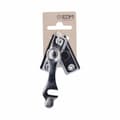 Miniatyrbillede 2 af 2: Dørstopper EDM H-formet Stål 8 cm Højre Forkromet - Holdbar ståldørstopper til højrehængt dør, 8 cm, forkromet finish.