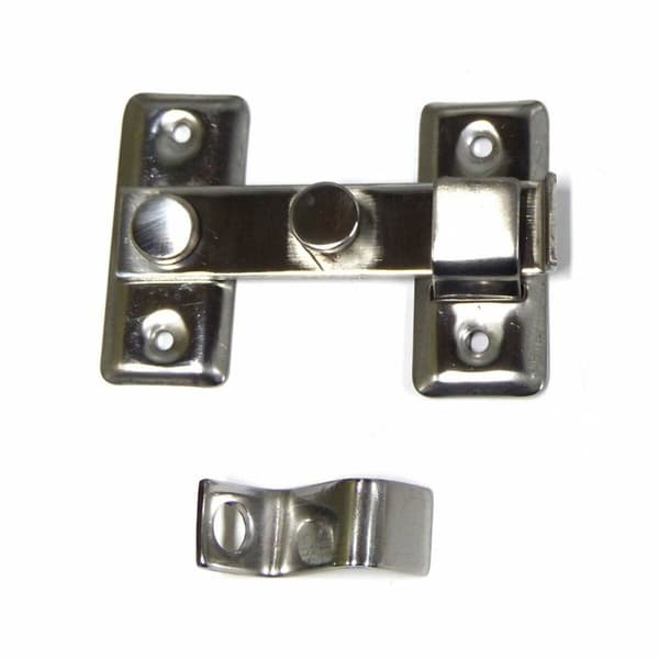 Dörrspärr EDM Vändbar Stål 8 cm Kromad - Högkvalitativ och vändbar dörrspärr i kromad stål, 8 cm lång. Skydda din dörr med stil.