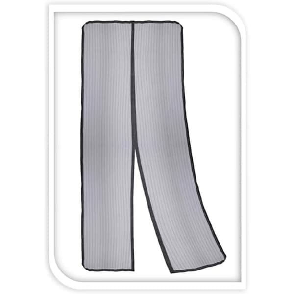 Myggenet Progarden 2 Dele Døre Glasfiber Sort - Effektivt insektnet til døre, 50 x 220 cm, sort farve. Beskyttelse mod myg og insekter.