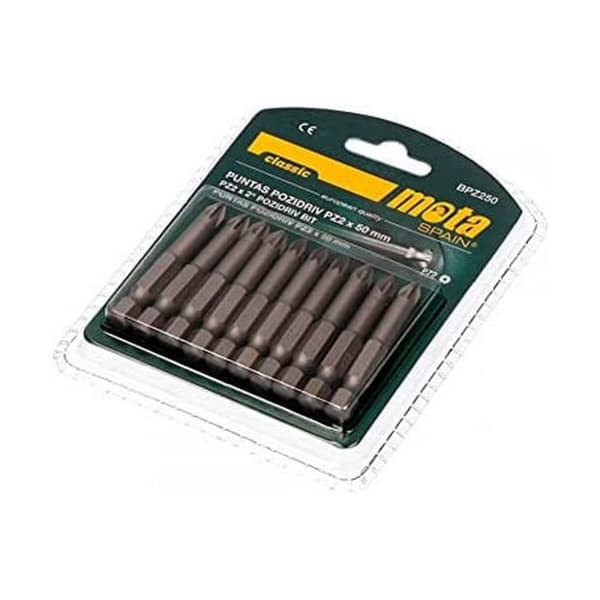 Bitssats Mota bpz250 PZ2 PZ 50 mm - Högkvalitativ bits för skruvdragare, 50 mm lång, PZ2 PZ. Passar Mota bpz250.