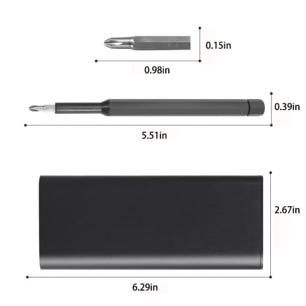 24-i-1 Magnetisk Skruvmejsel Box med Bitsar