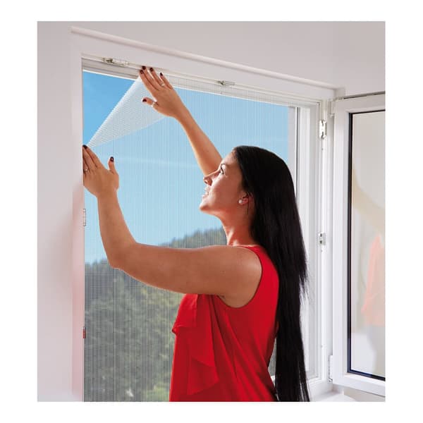 Insektnet Schellenberg Glasfiber Hvid (130 x 150 cm) - Effektiv beskyttelse mod myg og insekter med glasfiber net i hvid farve.