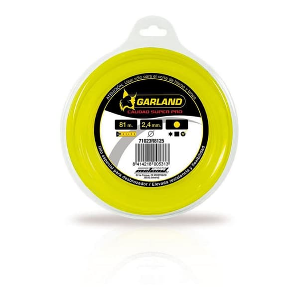 Trimmer Tråd Snor 71023r8125 Ø 2,4 mm Rund 8 m Nylon - Høj kvalitet snor til effektiv trimning af græsplænen.