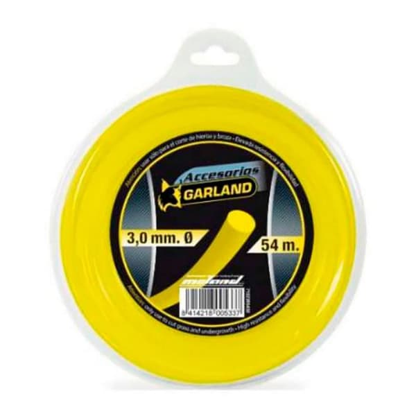 Trimmer Tråd Garland 71023r5430 Ø 3 mm Rund 54 m Nylon - Holdbar trimmertråd til effektiv græsslåning.