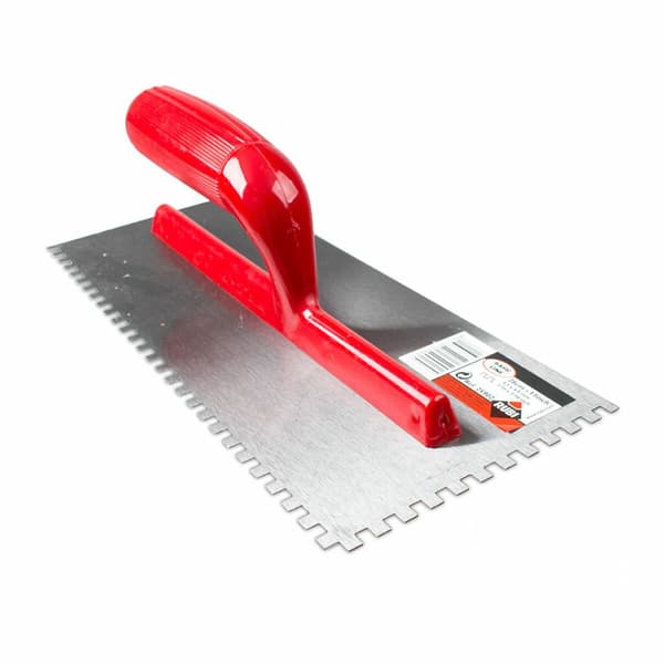 Tandad spackel Rubi Stål 28 x 14 cm - Högkvalitativ stålspackel för professionellt bruk, 28 cm lång.
