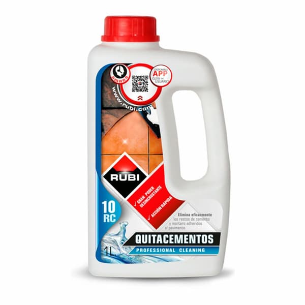 Rubi Cementborttagare 1 L - Effektiv och pålitlig borttagning av cementrester med Rubi 23910 1 L. Skydda dina ytor enkelt och effektivt.