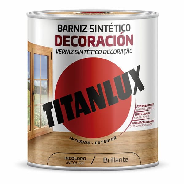 Syntetiskt lack Titanlux m10100004 Dekoration Glansig Ofärgad 4 L