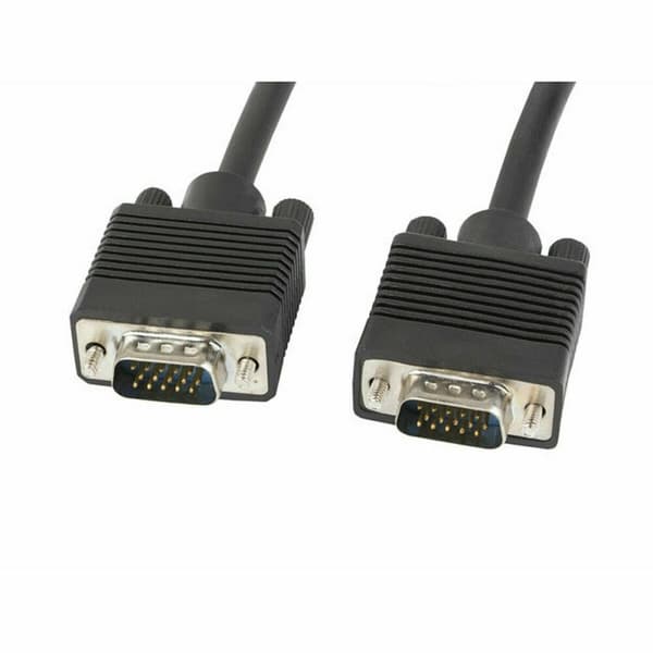 VGA Kabel 10 m Sort - Lanberg CA-VGAC-10CC-0100-B: Høj kvalitetskabel til videooverførsel på 10 meter. Perfekt til dine behov.