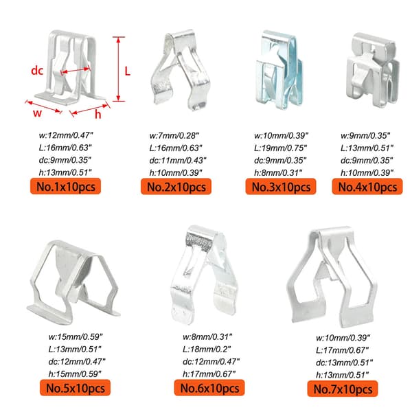 Metalclips 70-pak