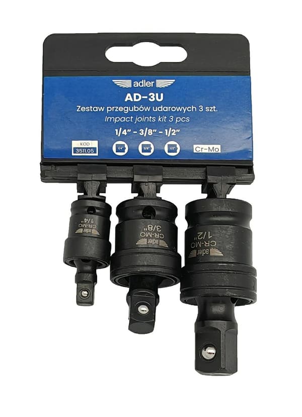 ADLER ISKULIIVOSETTI 3 kpl AD-3U