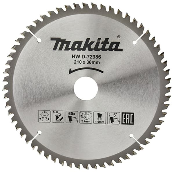 MAKITA RUNDSAV TIL ALUMINIUM 210x30x60z ØKONOMI
