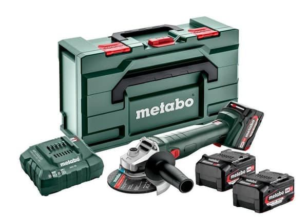 METABO.VINKELSLIBER 18 L 9-125 HURTIG 3x4,0Ah