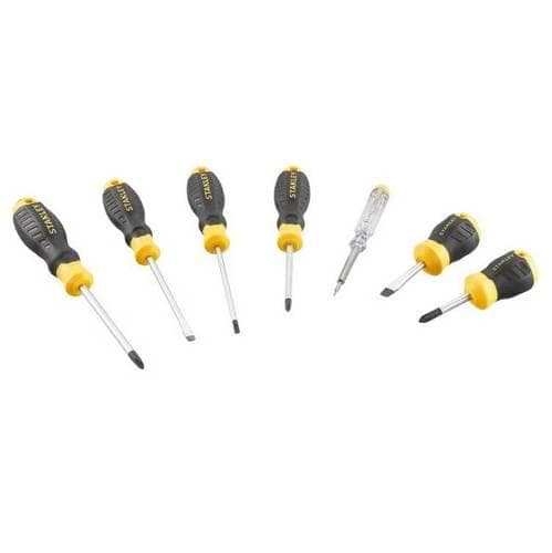 STANLEY-RUUVILTAAT 7 kpl. C/GRIP (3PŁ+3PH+JÄNNITEESTERI)