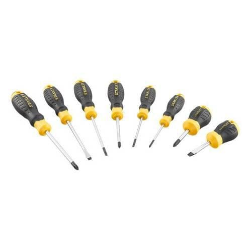 STANLEY SKRUTREKKERE 8 stk. C/GRIP (4PŁ+4PH)