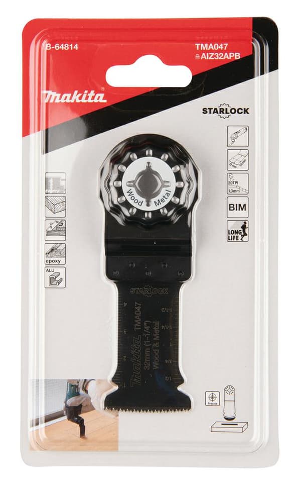 MAKITA MT PLUSTER LEIKKAUSTERÄ BIM 32mm x 50mm