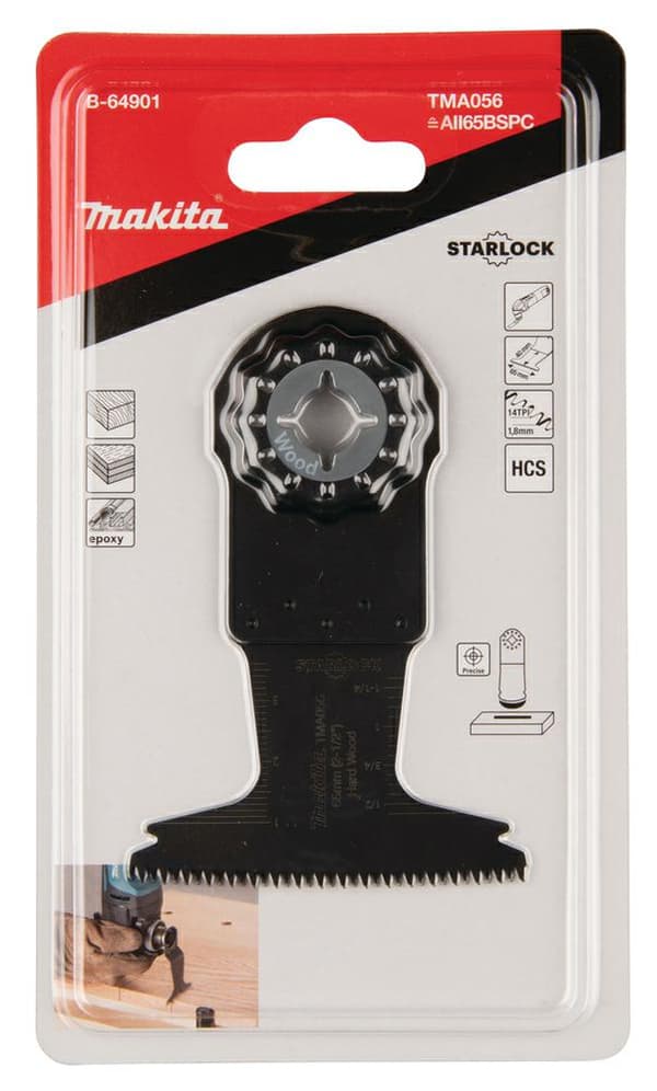 MAKITA MT PUT-CUT SAVBLAD HCS 65mm x 40mm TIL TRÆ