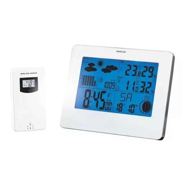 ELEKTRONISK UDENDØRS/INVENDIG TERMOMETER.