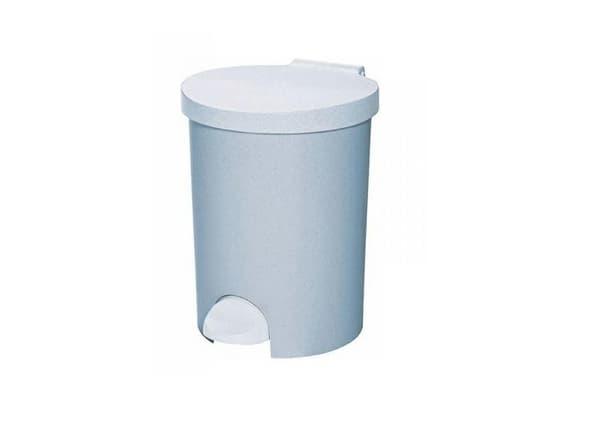 KURVERKORG MED PEDAL 15L /GRÅ LUX/ GRANIT