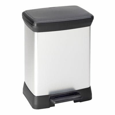 CURVER DECO BIN 30L AVFALLSKUNG / IML METALLISERAD