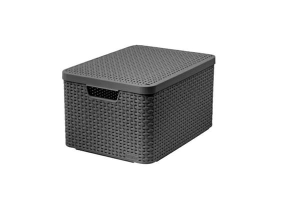 CURVER KORG M MED LOCK 18L / MÖRKBRUN
