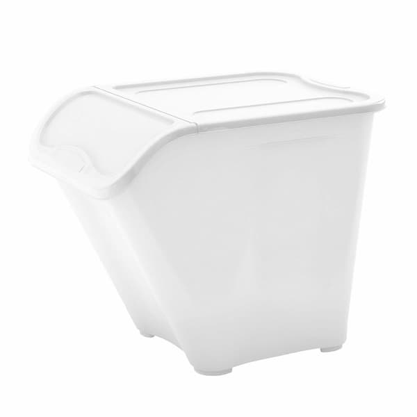 KETER RESOLUTION BIN ALL IN BOX XL 55L MILKY WHITE