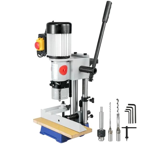 Bordplade Mortiser Maskine, Firkantet og Rund Hulskabelse, Egnet til Træ og Metal Boring, 550W 2800RPM 370W 1400RPM-B