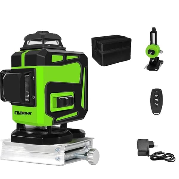 Vihreä laser-taso, 360 vaakasuora pystysuora ristiviiva, itsetasaus, IE12S DC11G