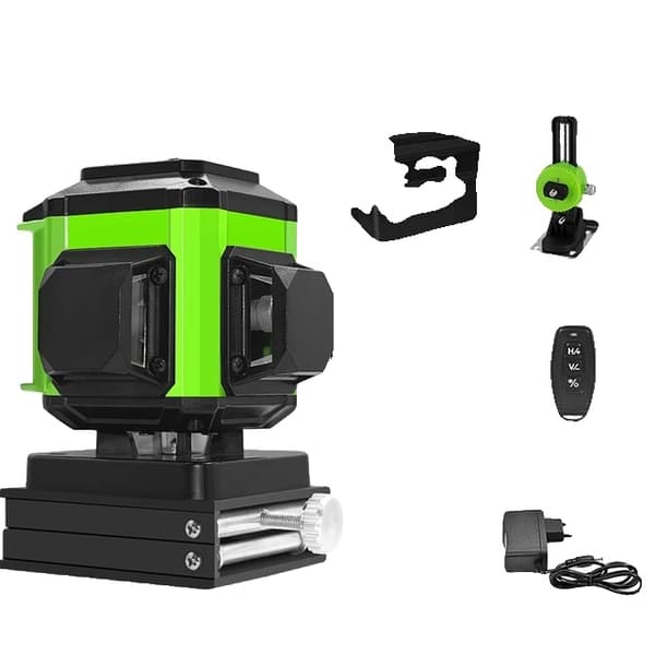 Vihreä laser-taso, 360 vaakasuora pystysuora ristiviiva, itsetasaus, IE12S DC11G
