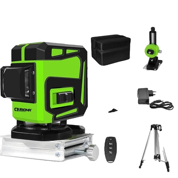 Vihreä laser-taso, 360 vaakasuora pystysuora ristiviiva, itsetasaus, IE12S DC11G