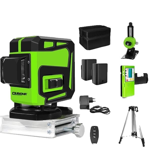 Vihreä laser-taso, 360 vaakasuora pystysuora ristiviiva, itsetasaus, IE12S DC11G