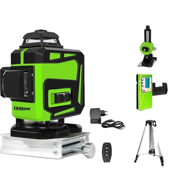 Vihreä laser-taso, 360 vaakasuora pystysuora ristiviiva, itsetasaus, IE12S DC11G