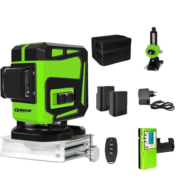 Vihreä laser-taso, 360 vaakasuora pystysuora ristiviiva, itsetasaus, IE12S DC11G
