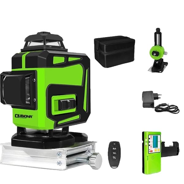 Vihreä laser-taso, 360 vaakasuora pystysuora ristiviiva, itsetasaus, IE12S DC11G