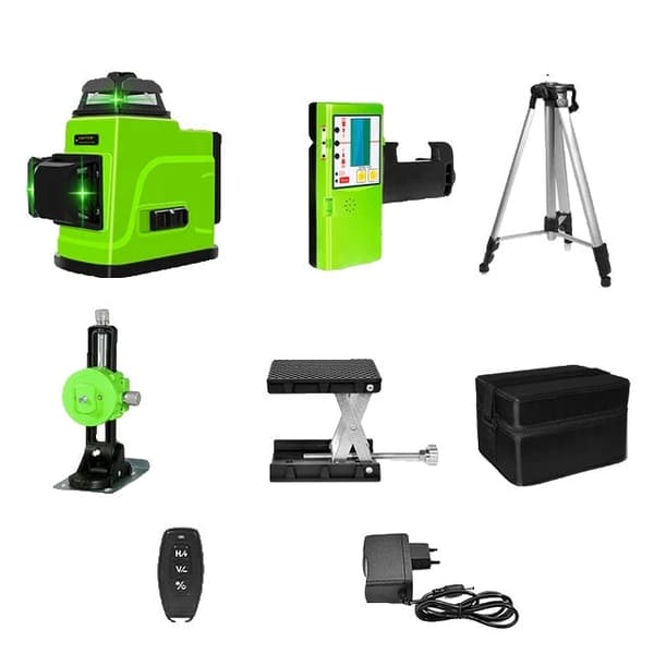 Laser Niveau, Fjernbetjening, Grøn Linje, IE12G-BL12-H15