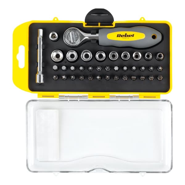 Set med bits och spärrhylsor 38 st.