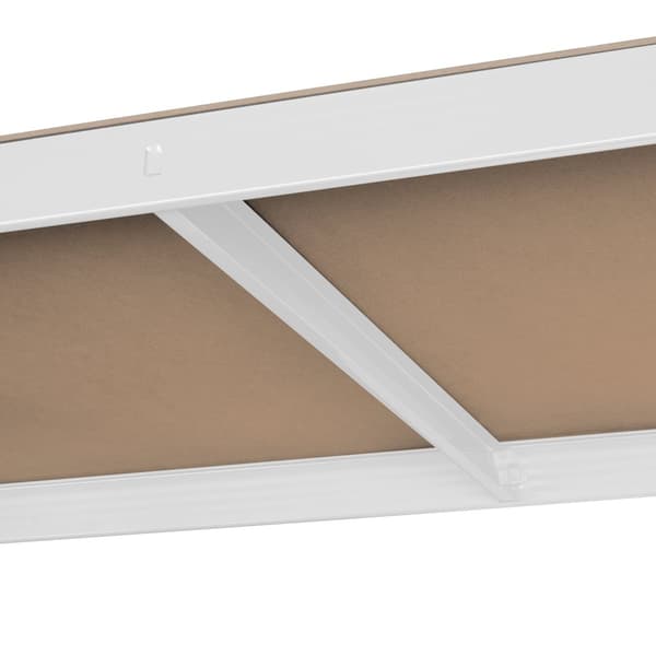 Lagerhylla i metall 180x90x40 vit Rebel