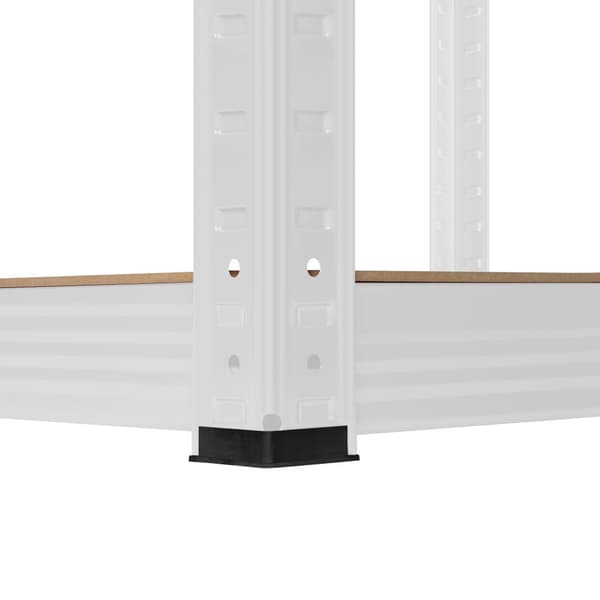 Lagerhylla i metall 180x90x40 vit Rebel