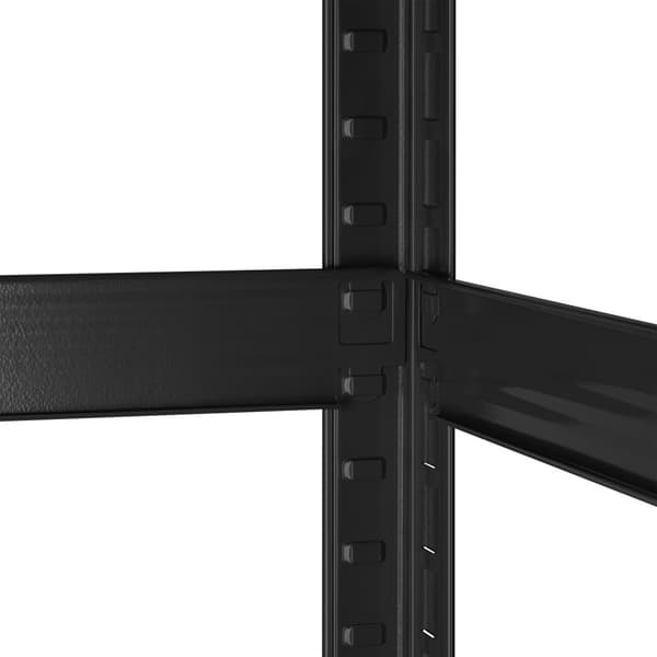 Metallinen varastohylly 180x90x40 musta Rebel