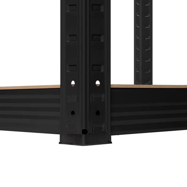 Metallinen varastohylly 180x90x40 musta Rebel