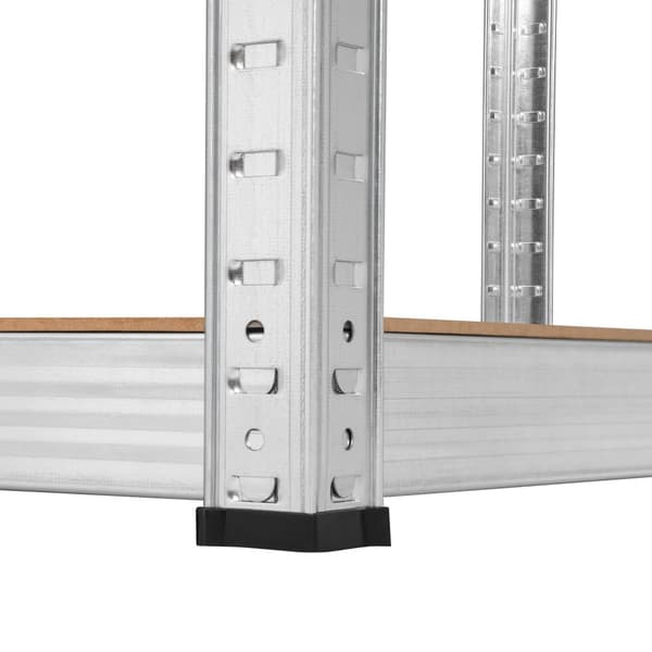 Metal lagerhylde 180x90x40 sølv Rebel