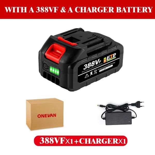 Uppladdningsbart batteri, 18V litium, batteriindikator, 1x388VF med kontakt