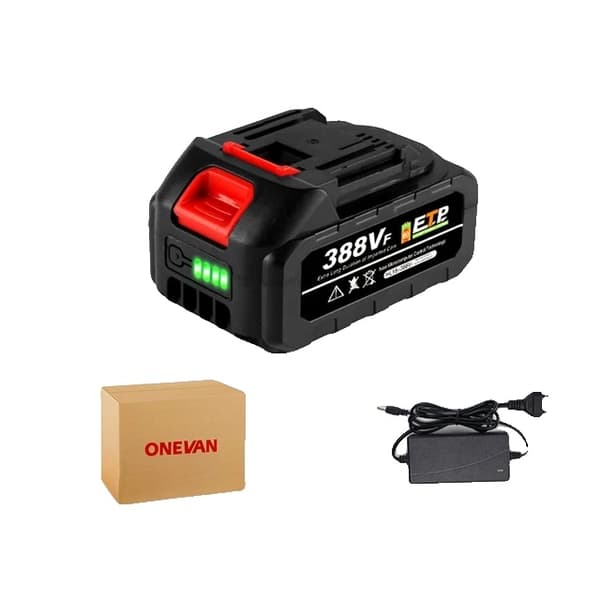 Genopladeligt batteri, 18V Lithium, Batteriindikator, 1x388VF med stik 1x388VF with Plug
