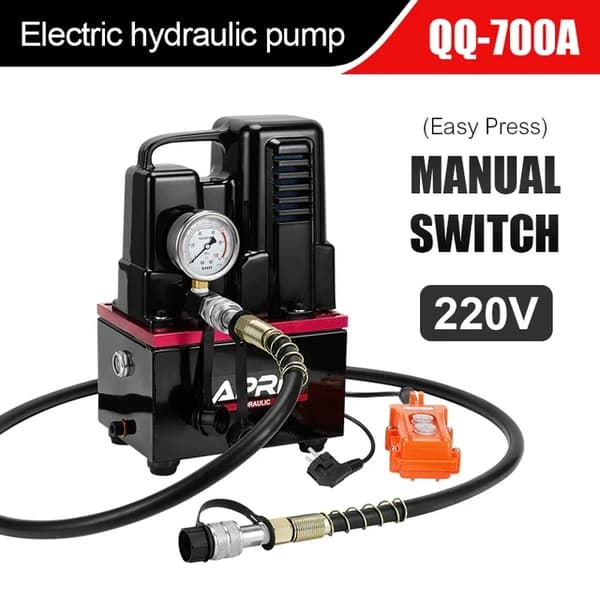 Sähköhydraulinen pumppu, 12KW korkeajännite, manuaalinen/jalkakytkinohjaus, QQ-700B 220V